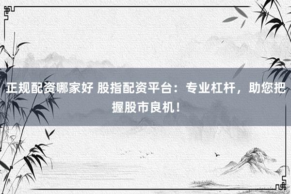 正规配资哪家好 股指配资平台：专业杠杆，助您把握股市良机！