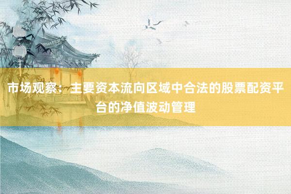市场观察：主要资本流向区域中合法的股票配资平台的净值波动管理