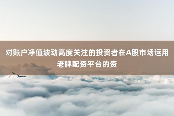 对账户净值波动高度关注的投资者在A股市场运用老牌配资平台的资