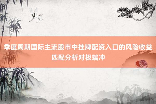 季度周期国际主流股市中挂牌配资入口的风险收益匹配分析对极端冲