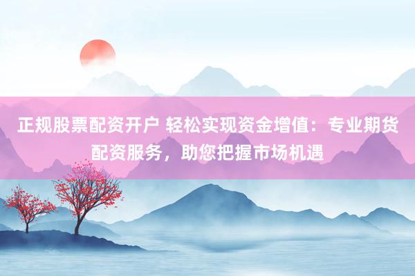 正规股票配资开户 轻松实现资金增值：专业期货配资服务，助您把握市场机遇