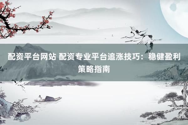 配资平台网站 配资专业平台追涨技巧：稳健盈利策略指南
